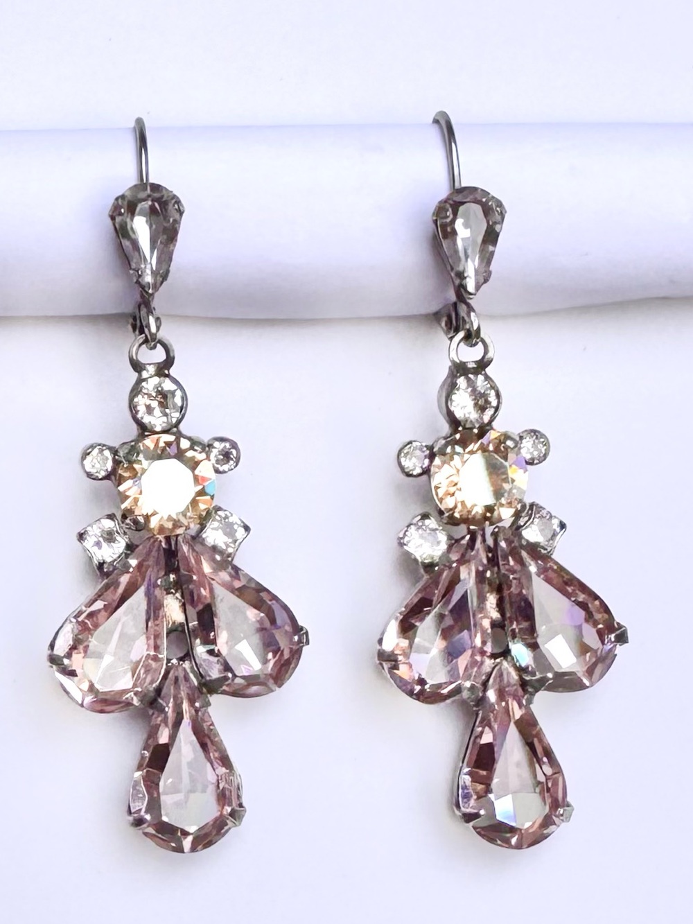 SORRELLI Crystal Drop Dangle Earrings - Blush Pink